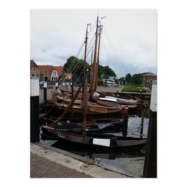 Harbor, Fishingboats Poster (Vorderseite)