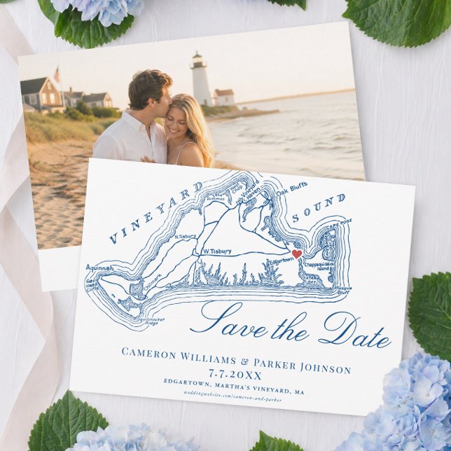 Harbor View Hotel Hochzeit Martha's Vineyard Save The Date (Harbor View Hotel Wedding Edgartown Martha's Vineyard Map Save the Date by Coastal Map Designs)