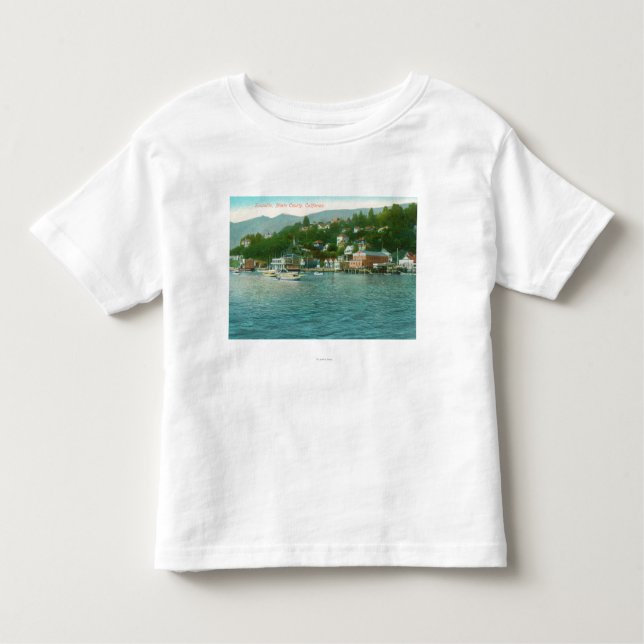 Harborview mit Yachten und Segel-Booten Kleinkind T-shirt (Vorderseite)