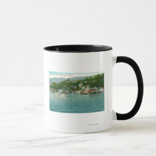 Harborview mit Yachten und Segel-Booten Tasse