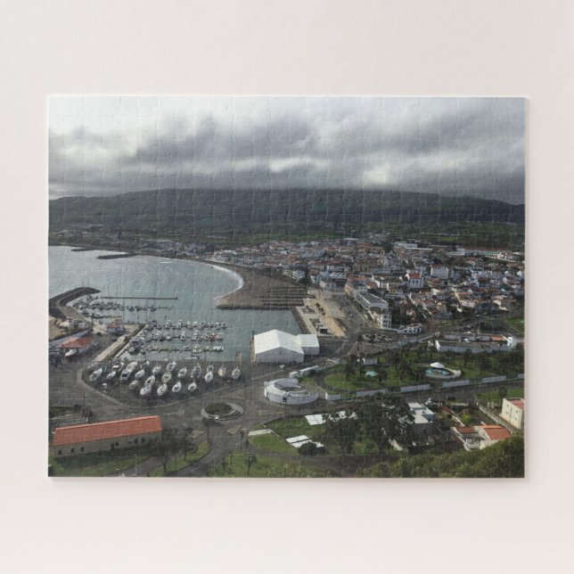 Harbour and coastline of Terceira Azores Puzzle (Horizontal)