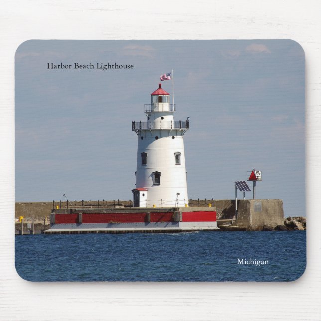 Harbour Beach Lighthouse Mousepad (Vorne)