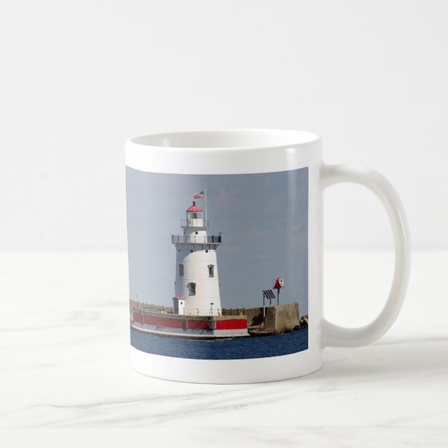 Harbour Beach Lighthouse Tasse (Rechts)