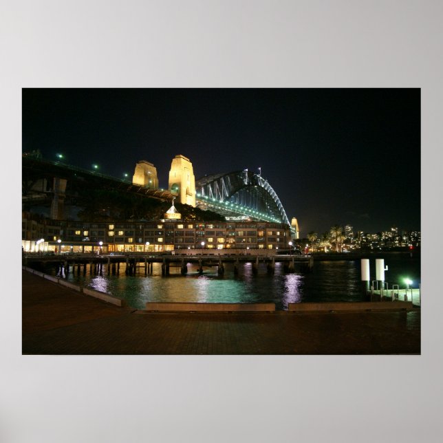Harbour Bridge Lights Poster (Vorne)