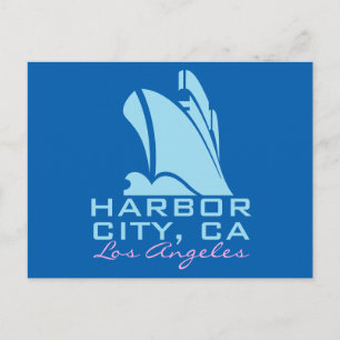 Harbour City California Postkarte