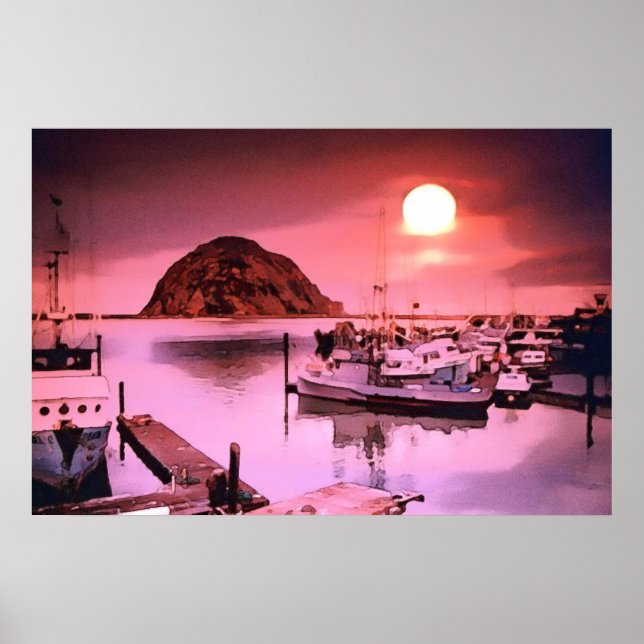 Harbour Hues Painted Poster (Vorne)