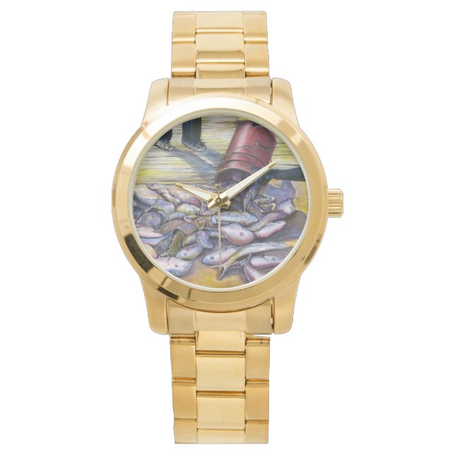 Harbour Island, Bahamas, die heutige Karte Armbanduhr (Vorderseite)