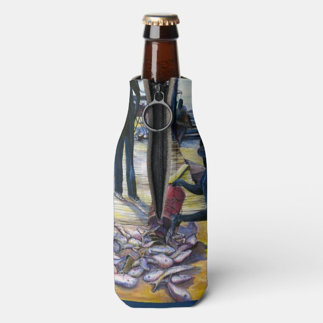 Harbour Island, Bahamas, die heutige Karte Flaschenkühler (Flasche Rückseite)