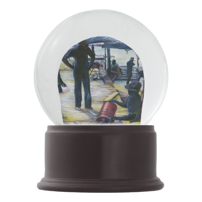 Harbour Island, Bahamas Schneekugel (Rückseite)