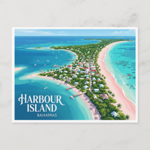 Harbour Island Dunmore Town Bahamas Postkarte