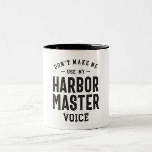 Harbour Master Job Beruf Zweifarbige Tasse