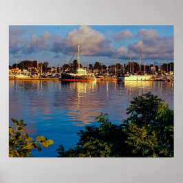 Harbour Reflection Poster