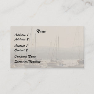 Harbour/Sailboats Business Card Visitenkarte