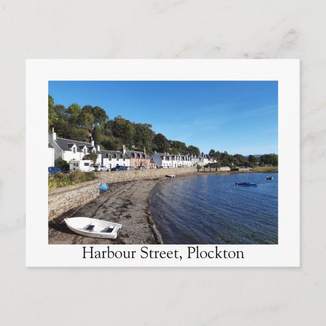 Harbour Street, Plockton Postkarte (Vorderseite)