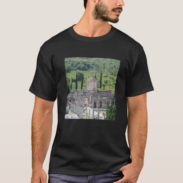 Harbour Street Richtung Celsus Library Ephesus Tur T-Shirt (Vorderseite)
