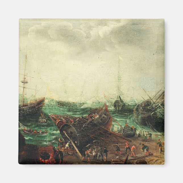Harbour-Szene von Adam Willaerts Magnet (Vorne)