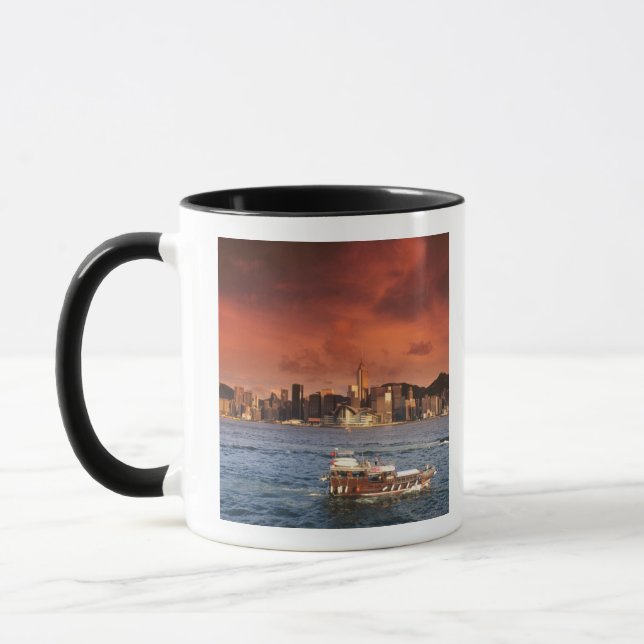 Harbour von Hongkong bei Sunset Tasse (Links)