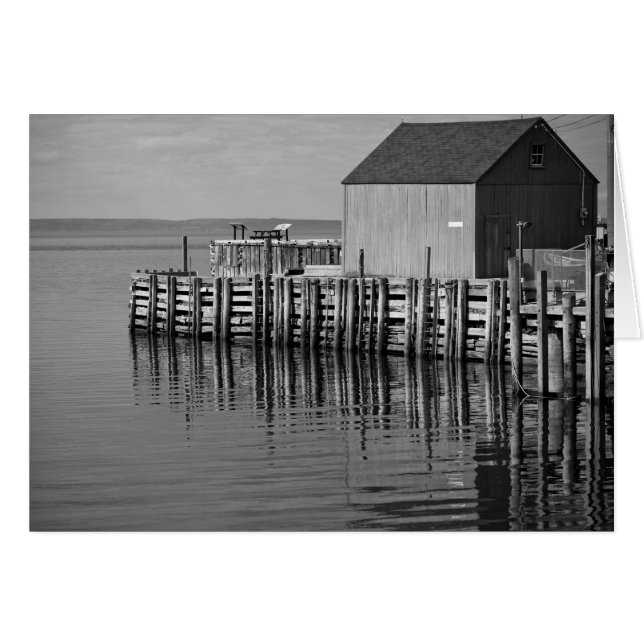 Harbour Wharf (B&W) Card (Vorderseite (Horizontal))