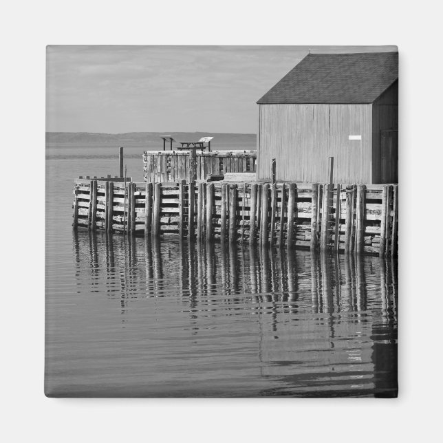 Harbour Wharf (B&W) Magnet (Vorne)