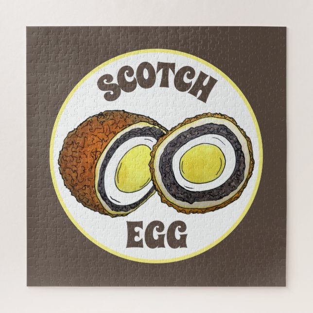 Hard Boiled Scotch Eggs UK British Snack Food Puzzle (Vertikal)
