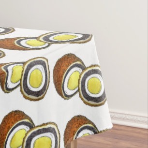 Hard Boiled Scotch Eggs UK British Snack Food Tischdecke