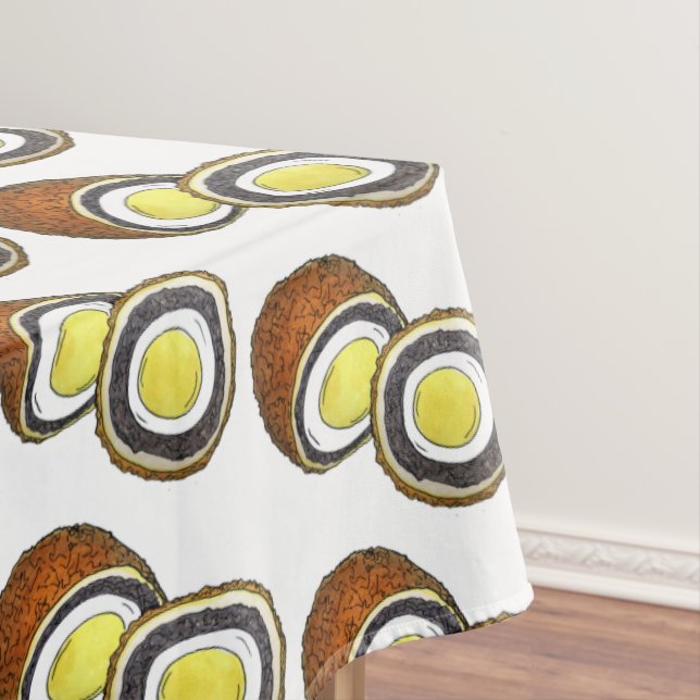 Hard Boiled Scotch Eggs UK British Snack Food Tischdecke (Beispiel)