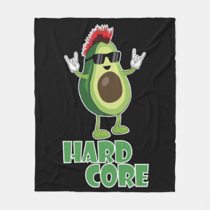 Hard Core Avocado Funny Fleecedecke