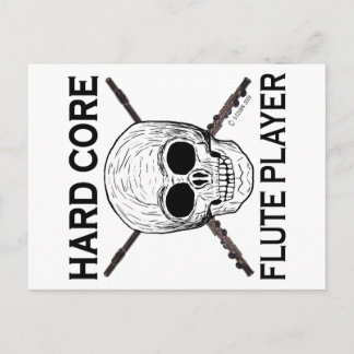 Hard Core Flute Player Postkarte