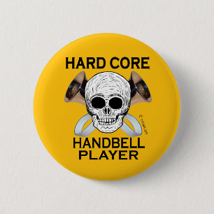 Hard Core Handbell Player Button