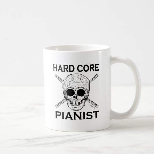 Hard Core Pianist Kaffeetasse (Rechts)