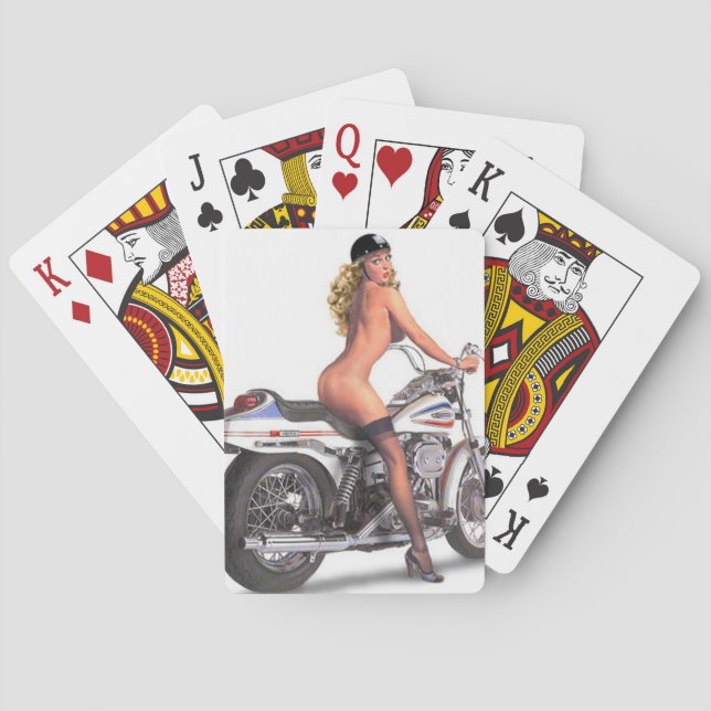 Hard-Core Pin-Up Spielkarten (Rückseite)