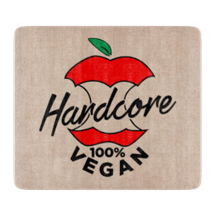 Hard Core Vegan, Apple Core Vegan, Hardcore Vegan Schneidebrett