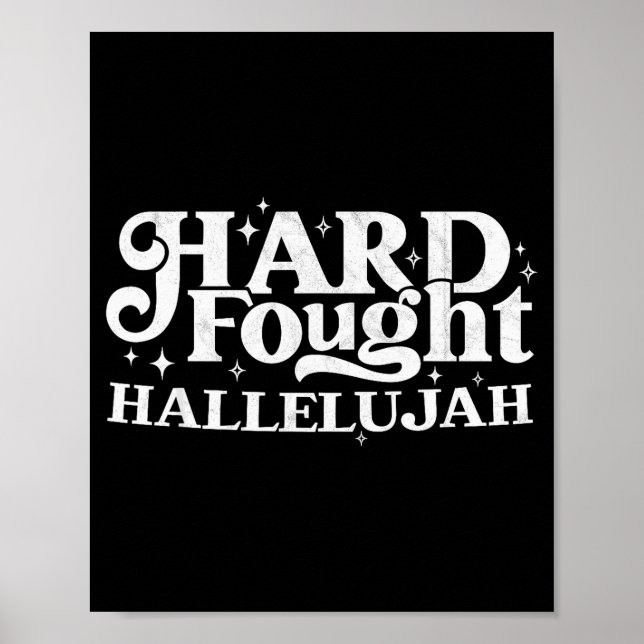 Hard Fought Hallelujah  Poster (Vorne)