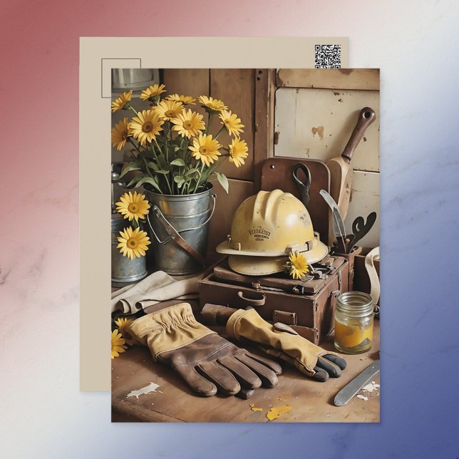 Hard Hat Holiday Postkarte (Von Creator hochgeladen)