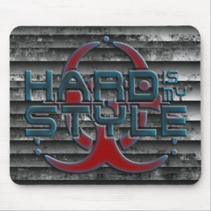 Hard ist mein Stil 3D Grunge Streifen Härte Mousepad