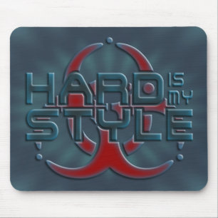 Hard ist mein Stil 3D I Liebe Hardstyle music Mousepad