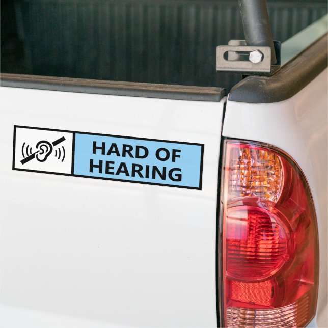 Hard of Hearing Deaf Driver Disability Car  Autoaufkleber (Auf Lkw)