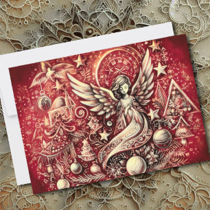 Hard Pastel Zeichne Weihnachtsgel Karte