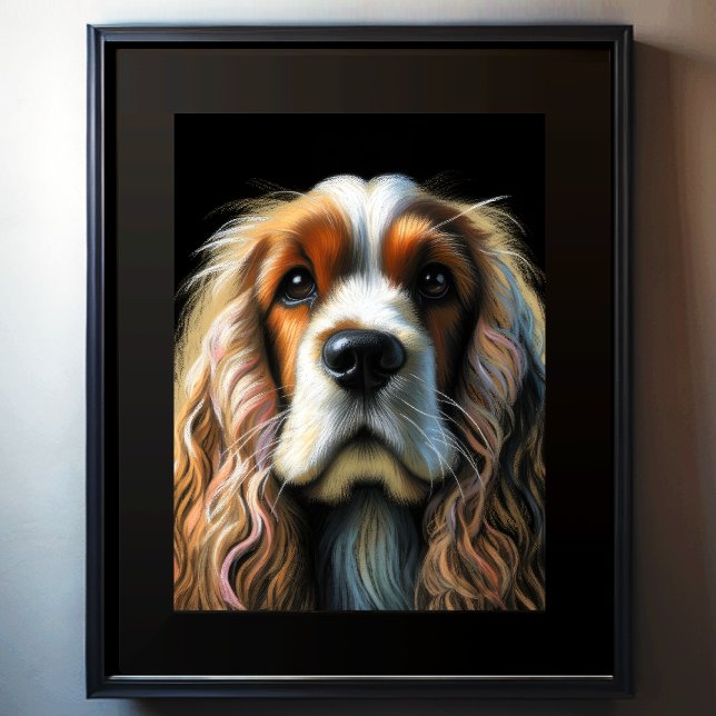 Hard Pastel Zeichnend Cocker Spaniel Poster (Von Creator hochgeladen)