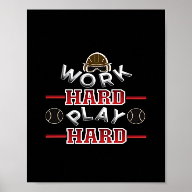 Hard Play Hard Classic Poster (Vorne)