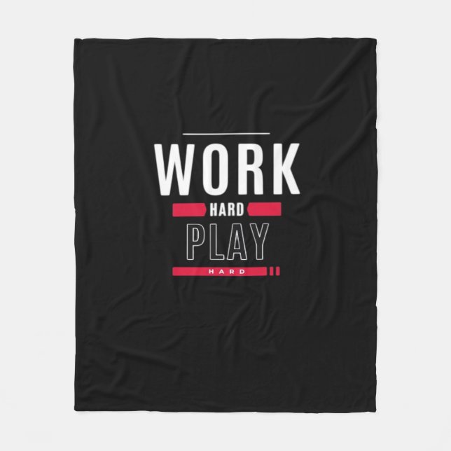 Hard Play Hard Classic Virus Fleecedecke (Vorderseite)
