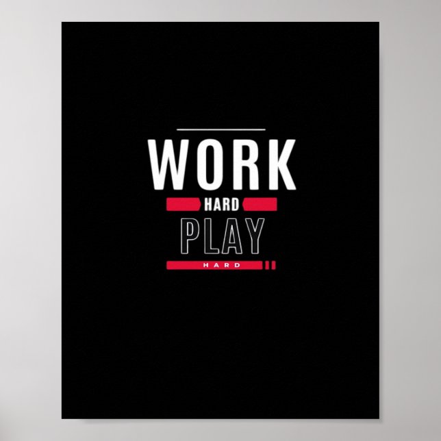 Hard Play Hard Classic Virus Poster (Vorne)