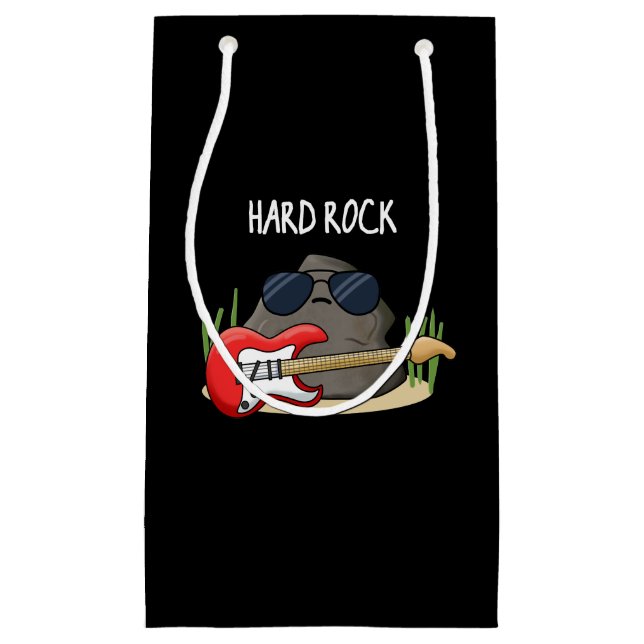 Hard Rock Funny Geology Music Pub Dark BG Kleine Geschenktüte (Vorderseite)