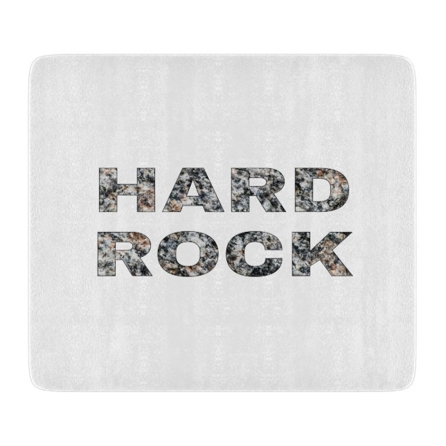 Hard Rock Granit Text Schneidebrett (Vorderseite)