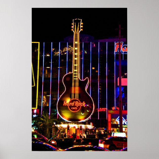 Hard Rock Guitar Las Vegas Amerika Poster (Vorne)