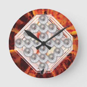 Hard Rock Runde Wanduhr