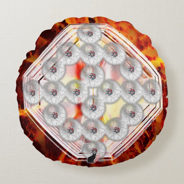 Hard Rock Rundes Kissen (Vorderseite)