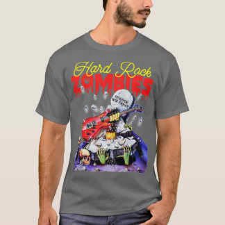 Hard Rock Zombies 80er Klassischer Horror Fan Art T-Shirt