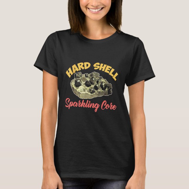 Hard Spell Sparkling Core Geode Hunter Mineral Col T-Shirt (Vorderseite)