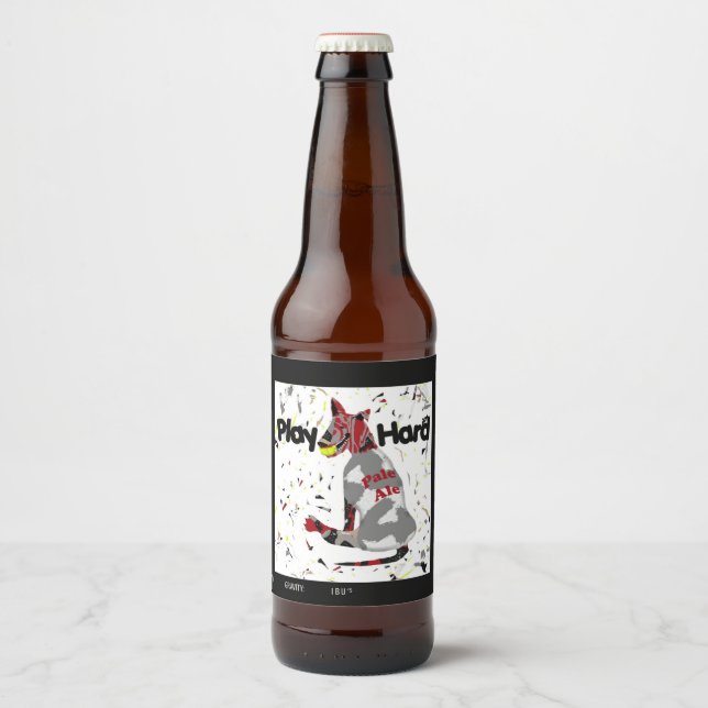 Hard- und Name sowie Stil wiedergeben Bierflaschenetikett (Vorderseite)